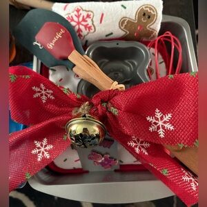 Holiday Baking Set with Red Ribbon
